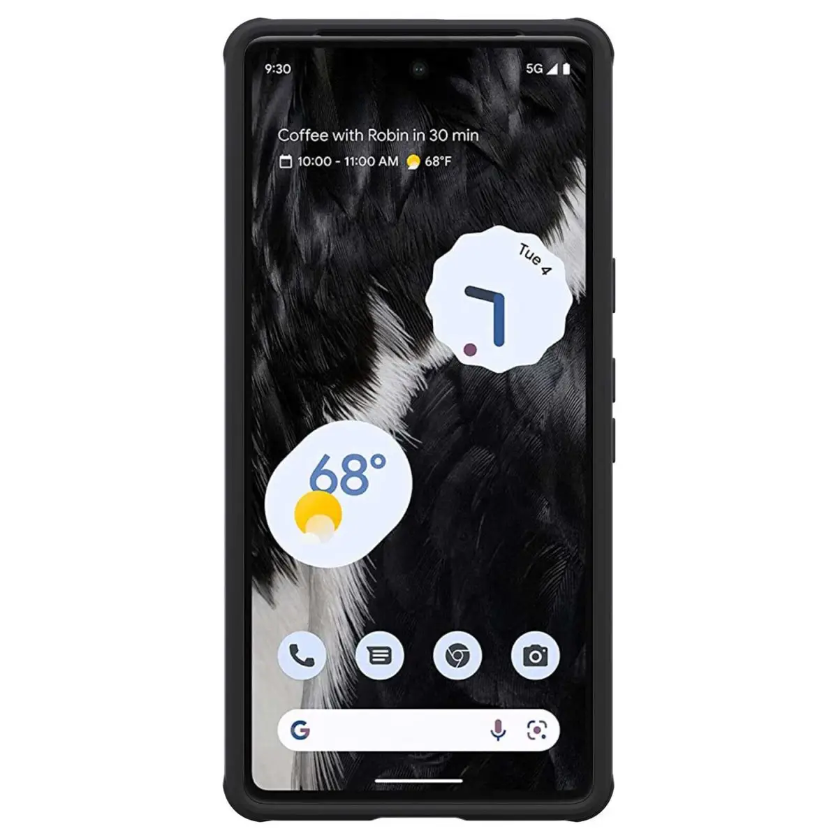 Google pixel 7pro camshield калъф черен отпред