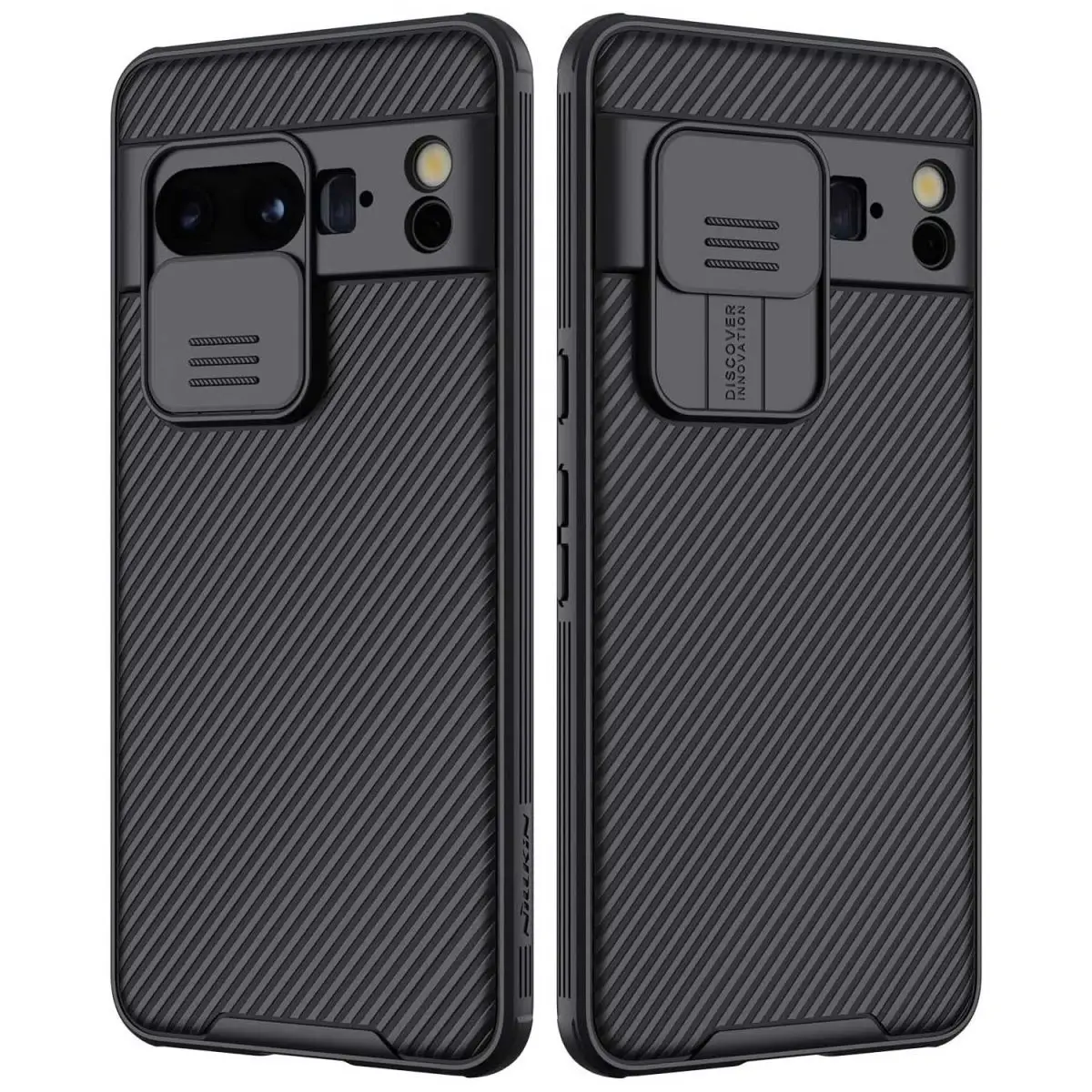 Google Pixel 8 Pro Camshield-Hülle, schwarze Rückseite