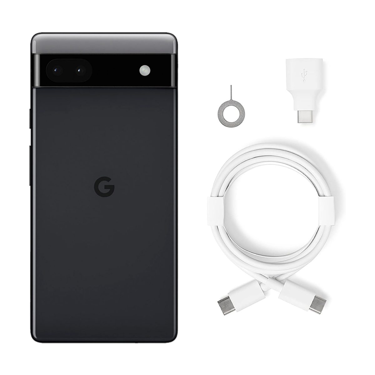 product google pixel 6a 128gb black whats in the