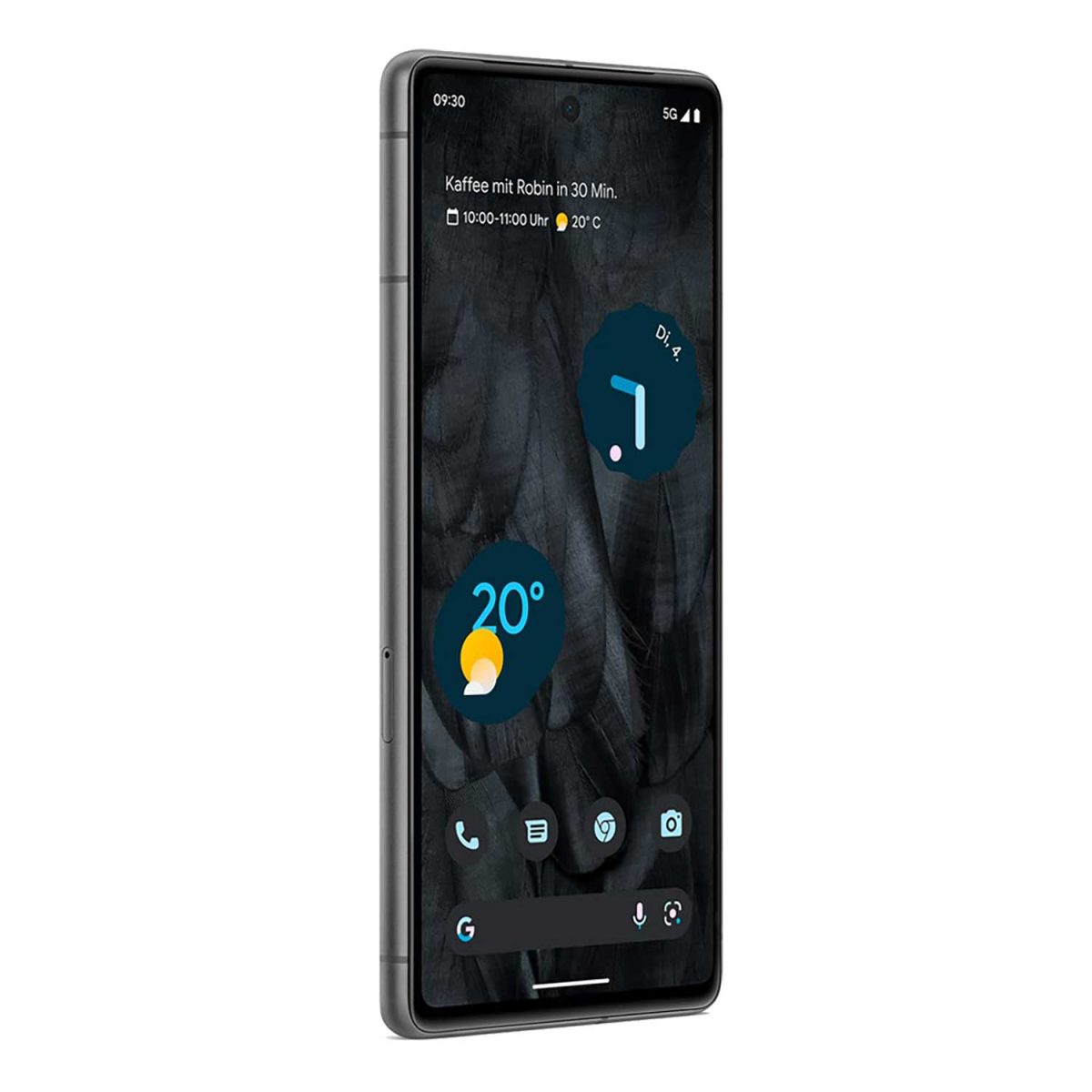 producto google pixel 7 128gb negro lateral frontal derecho