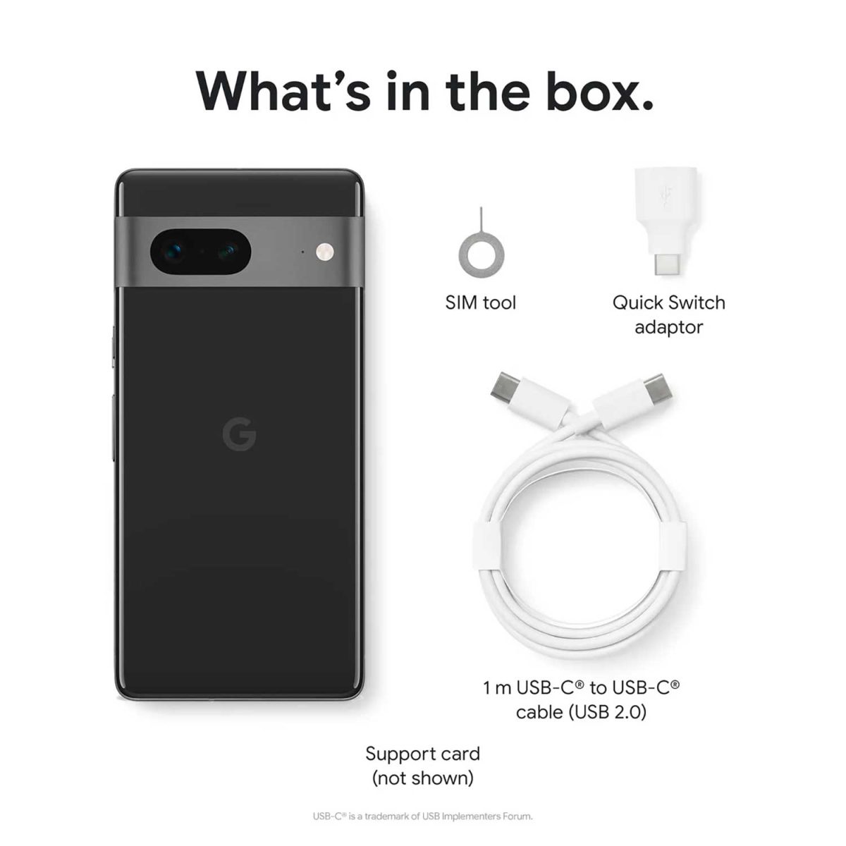 продукт google pixel 7 128gb black какво има в него