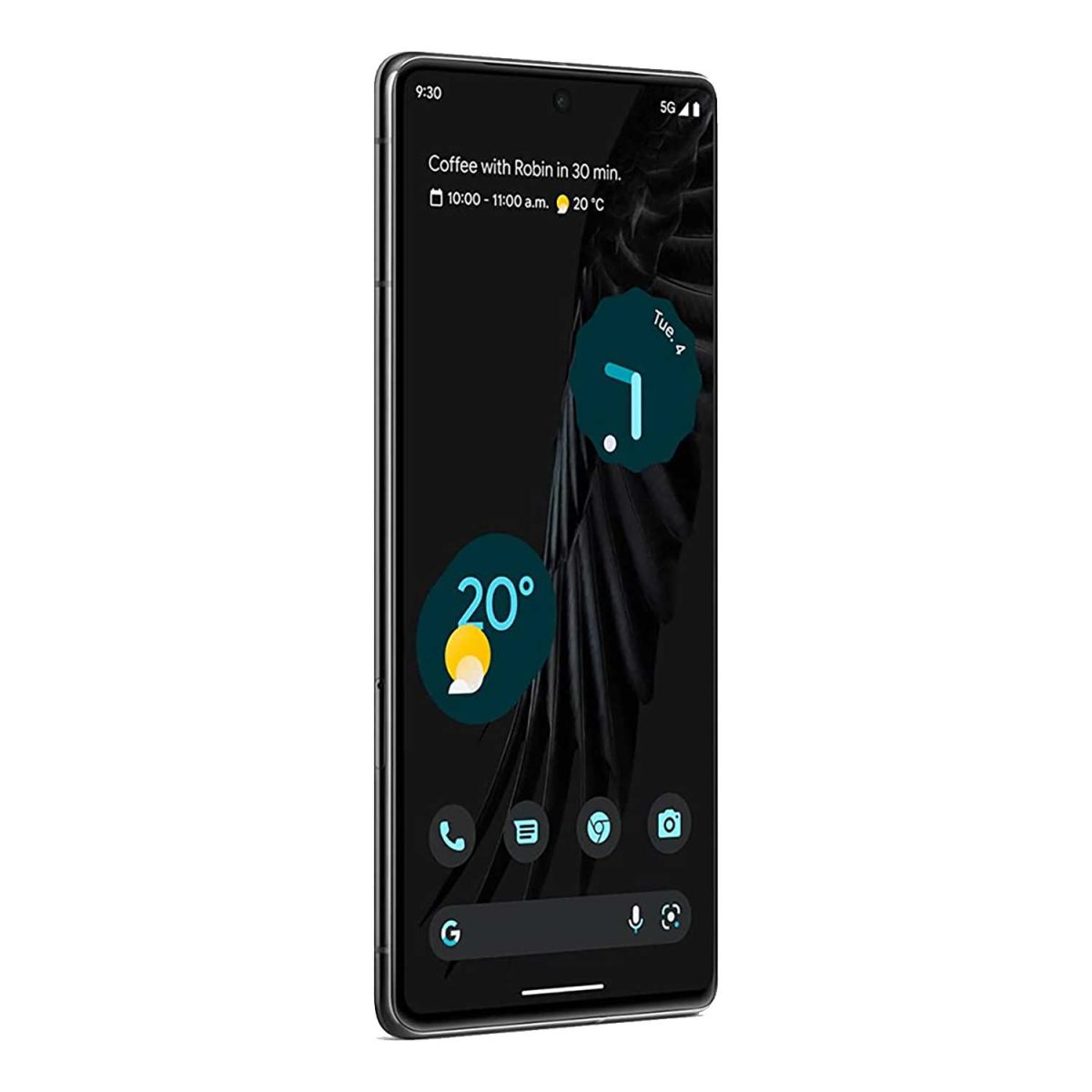 producto google pixel 7 pro 128gb negro lateral frontal derecho