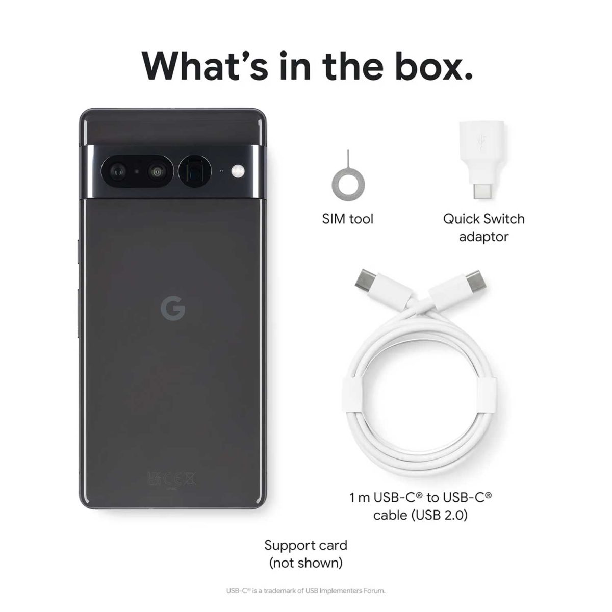 產品 google pixel 7 pro 128gb 黑色有什麼？