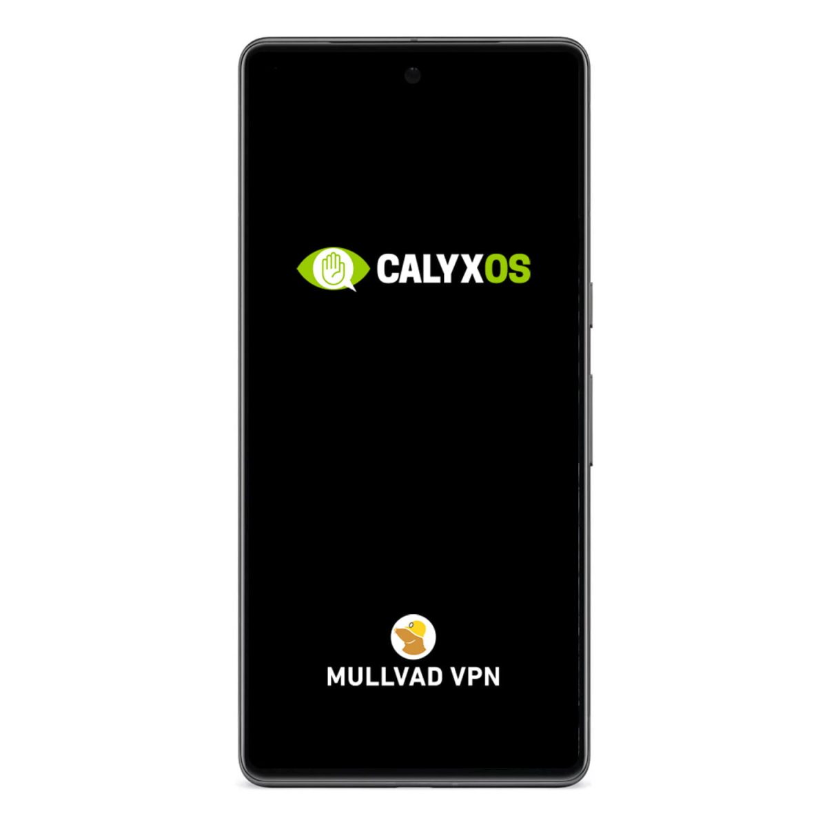 Google Pixel 7a CalyxOS VPN Encrypted front