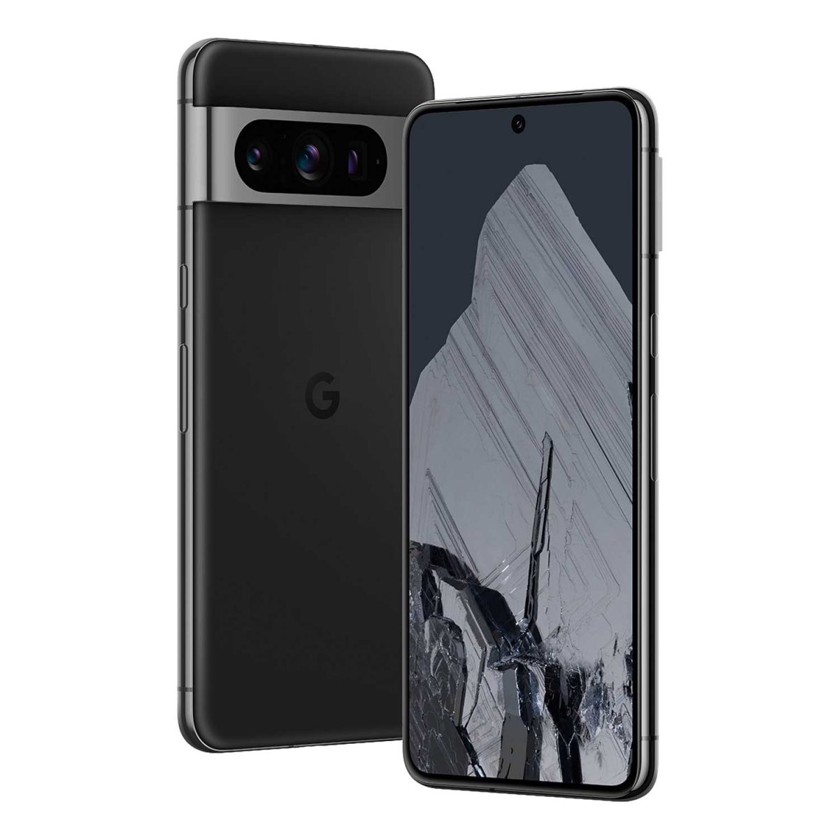 produkt google pixel 8 pro 128gb svart framsida baksida vänster