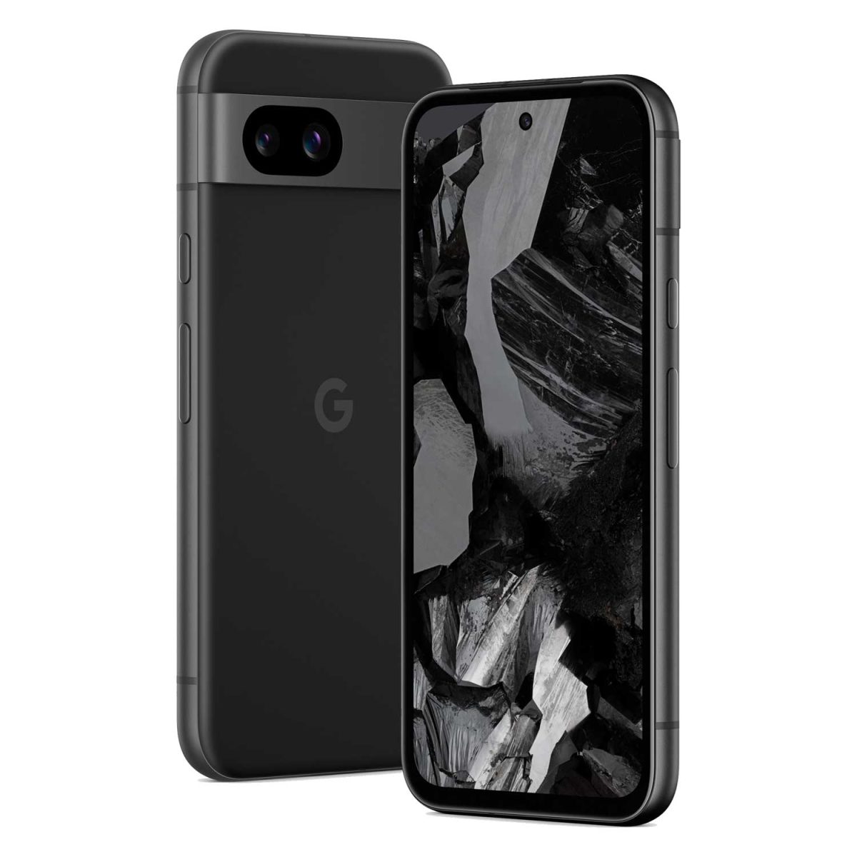 produkt google pixel 8a 128gb svart foran bak venstre