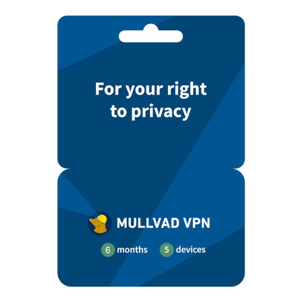 Mullvad VPN ваучер 6 месеца